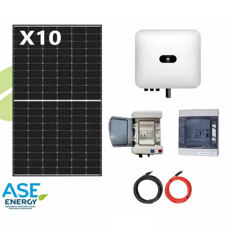 Raccordement kit solaire autonome avec onduleur hybride sur tableau  électrique relié au réseau