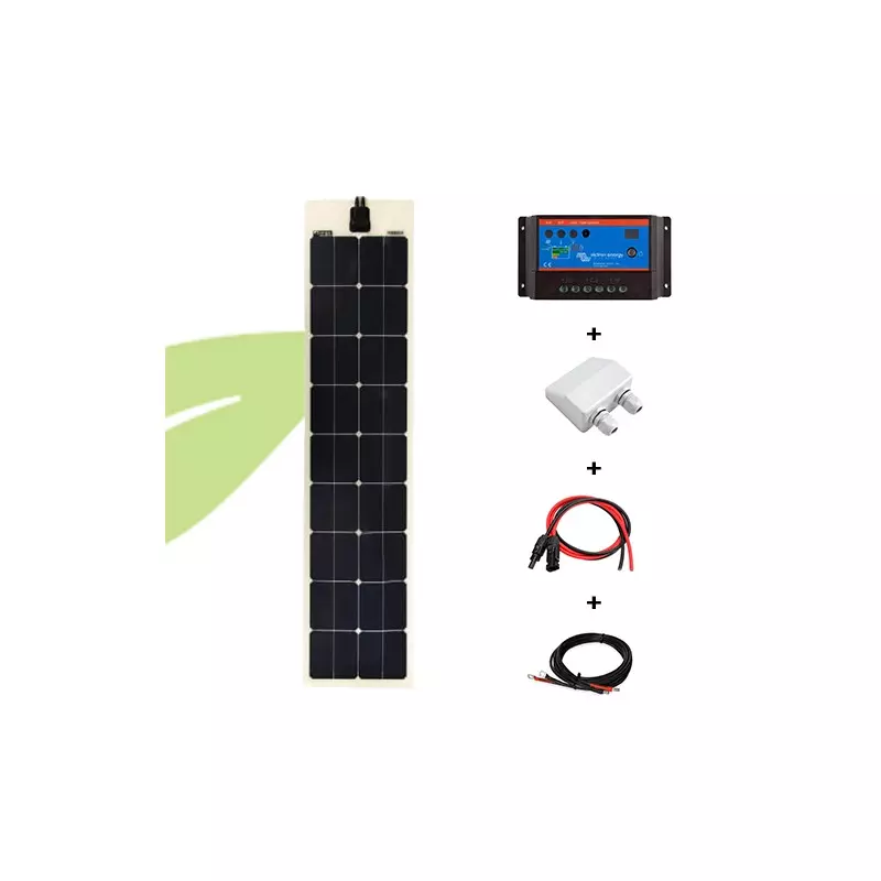 Kit solaire flexible 70W 12V van / camping-car / bateau