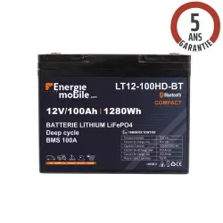 Batterie Lithium 100Ah 12V...