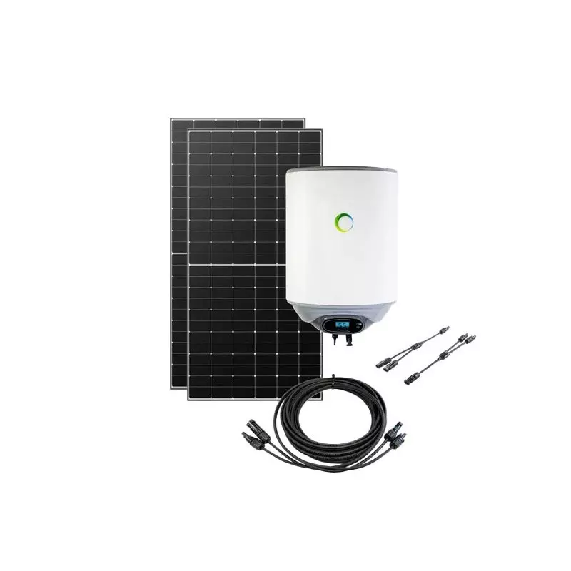 Kit solaire chauffe-eau photovoltaïque 80L Hybride 1230Wc