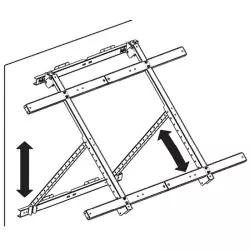 Support universel inclinable Uniteck panneau solaire 300W