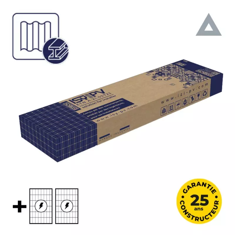 Extension avec tire-fond métal 2 panneaux - ISY-BOX