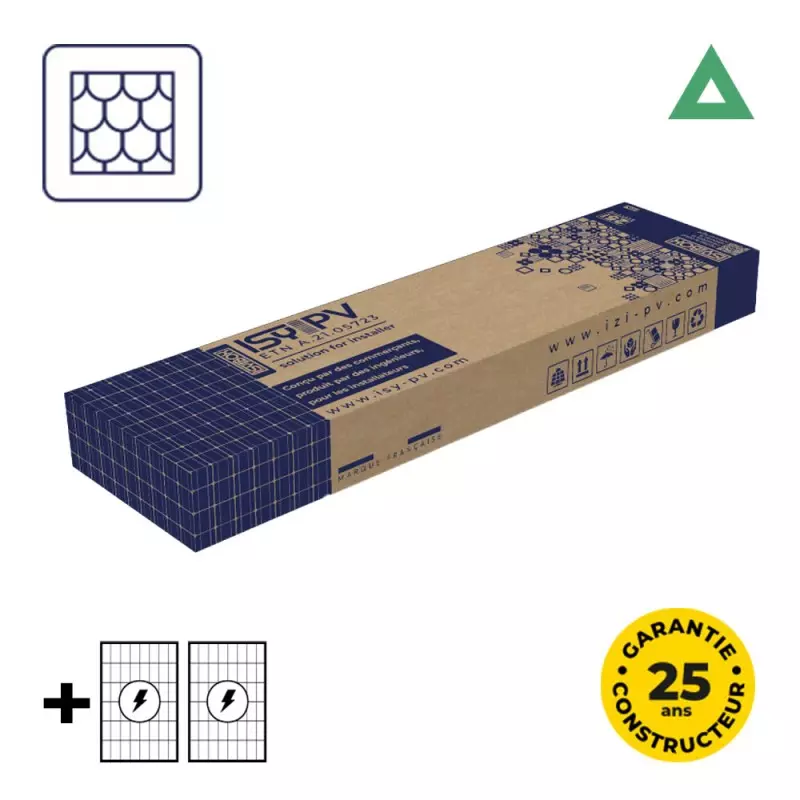 Extension sur tuiles plates 2 panneaux - ISY-BOX