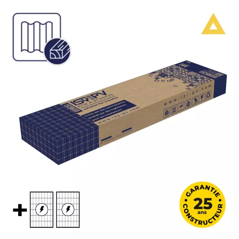 Extension avec tire-fond bois 2 panneaux - ISY-BOX