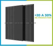 Panneau solaire bifacial